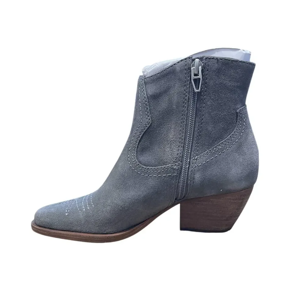 Dolce Vita Womens Silma Grey Gray Suede Mid-Calf Western Bootie Size 5.5 NEW130
